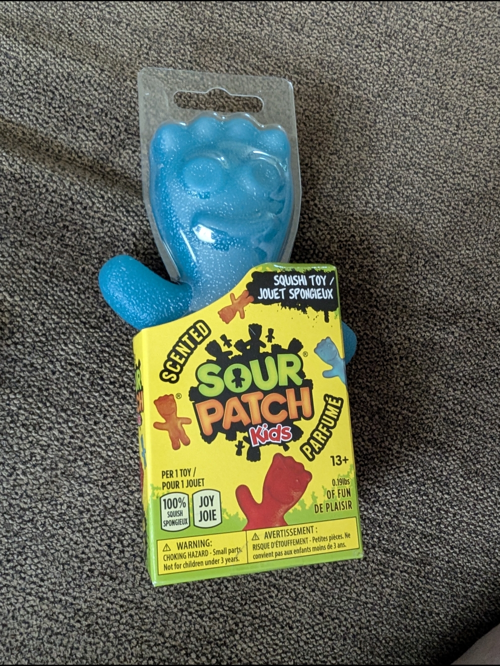 Ring Pop Squishy Toy - Green Gem with Purple Band - Picture 2 of 3